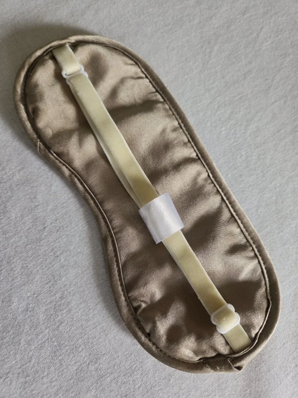 Pure Silk Taupe Sleep Mask - Comfortable Eye Mask for Travel and Rest
